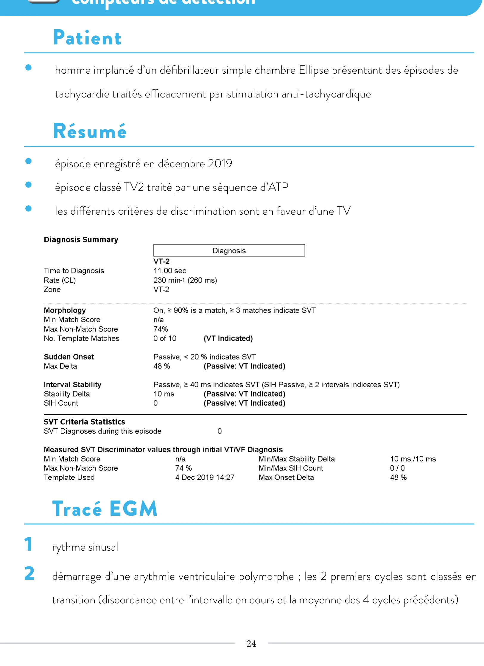 Compétition entre les différents compteurs de détection